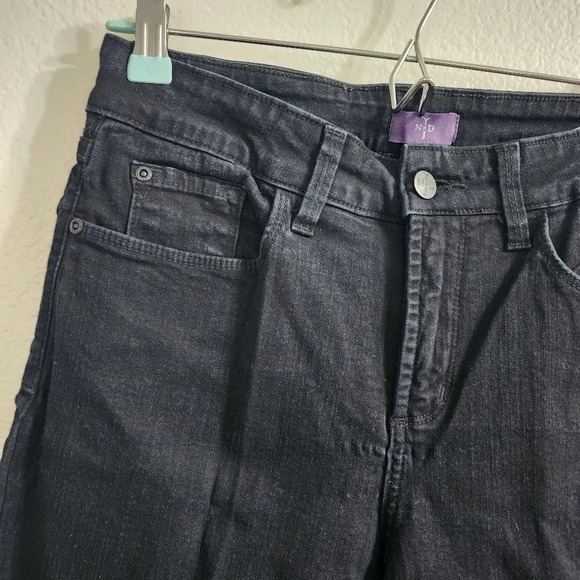 NYDJ Black Denim Alina Legging Jeans Size 4 - Picture 3 of 9